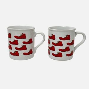 Papel Coffee Mugs Set 2 Ronald McDonald Big Red Clown Shoes Cups 8 Fl Oz USA